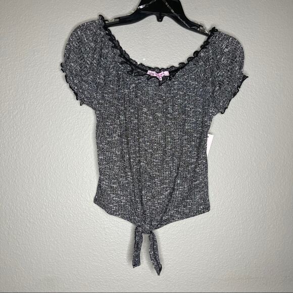 A19), Grave Fame Scoop Neckline Cap Sleeve Tie-knot size Small - Picture 3 of 9